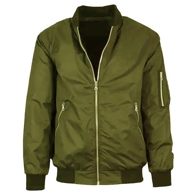 12 Pack Youth Lightweight Bomber Jacket - Olive