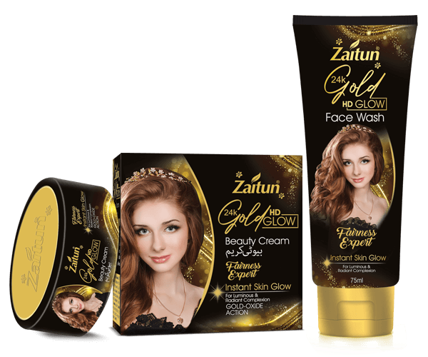 Zaitun 24k Gold HD Glow Beauty Cream & Face Wash