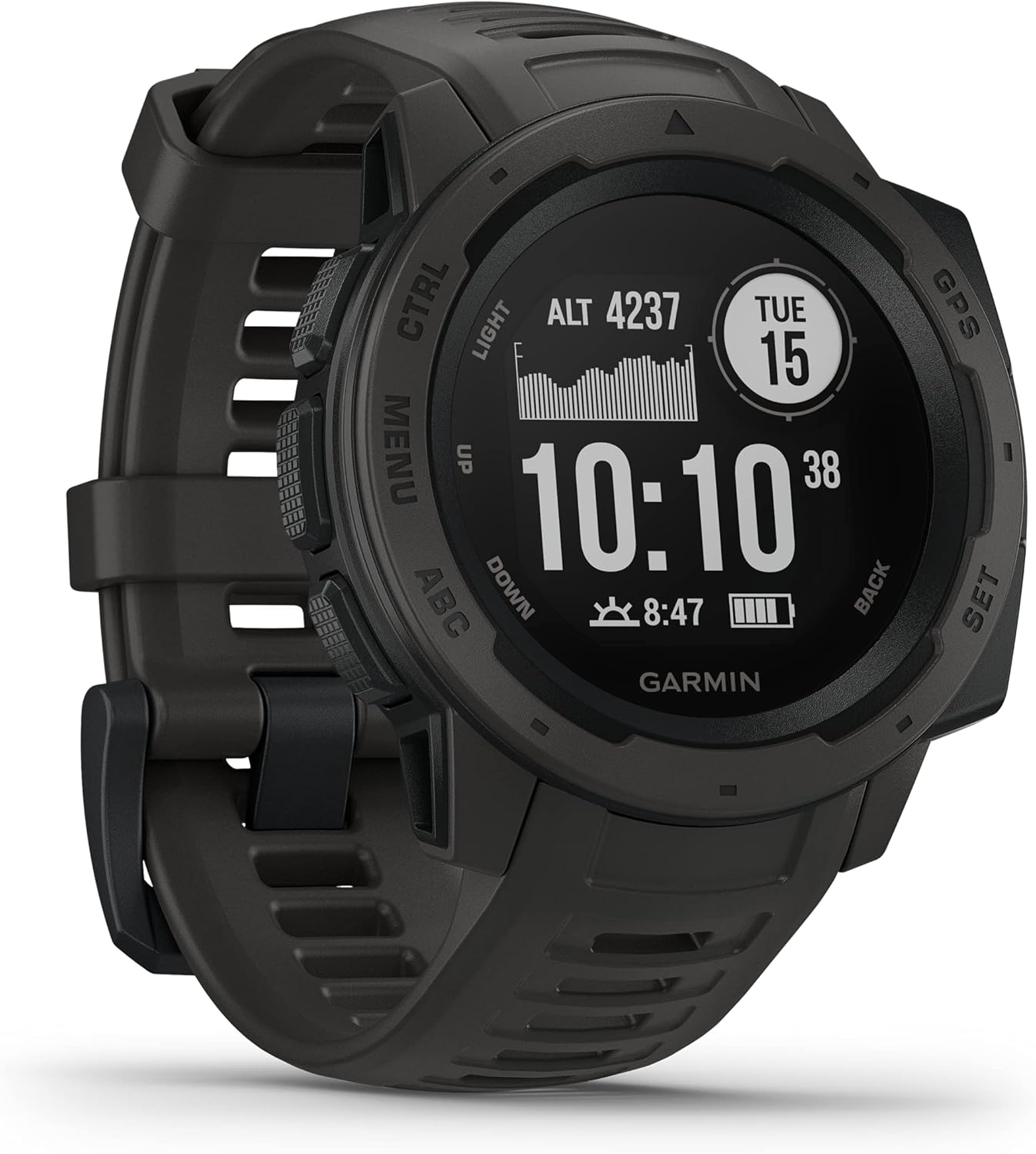 [renewed] Instinct - wasserdichte GPS-Smartwatch mit Sport-/Fitnessfunktionen, Herzfrequenzmessung, Fitness Tracker und Smartphone Benachrichtigungen [Generalüberholt]