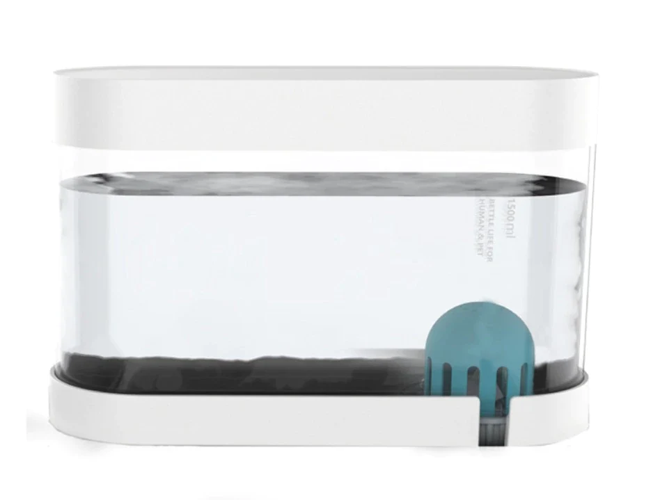 Stainless Steel Pet Bowl Feeder with Automatic Drinking Fountain