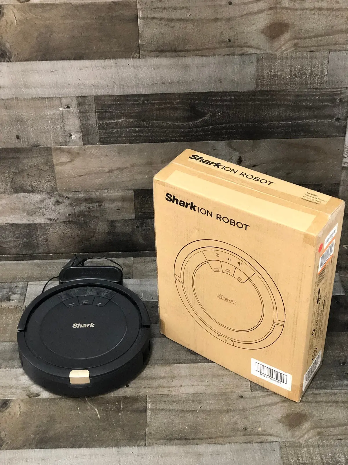Shark AV753 ION Robot Vacuum, Tri Brush System, Wifi Connected, 120 Min Runtime, Works with Alexa, Multi Surface Cleaning, Grey