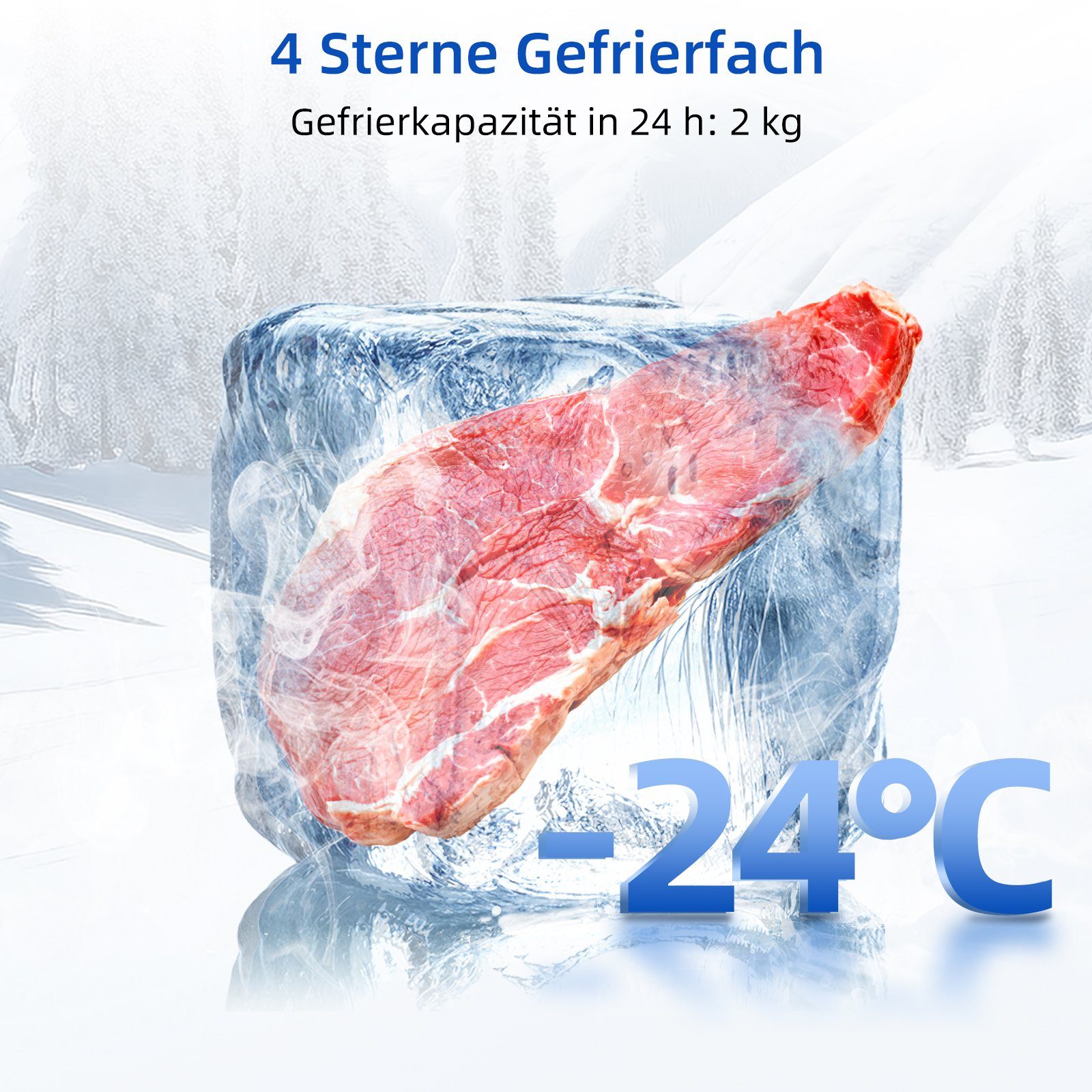 Kühl-/Gefrierkombination Table Top Kühlschrank
