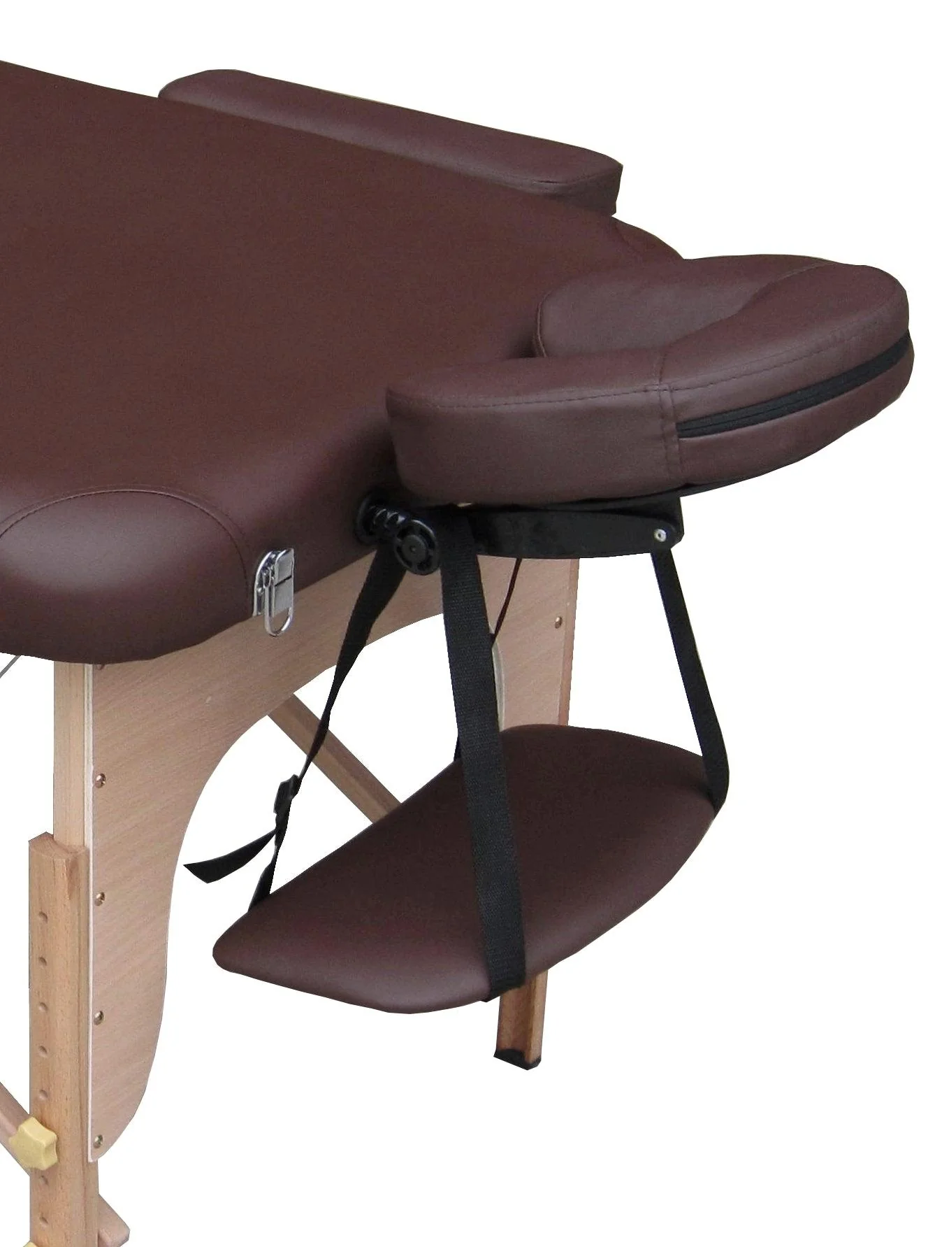 Lettino Massaggi Pieghevole in Legno ERIS – Rivestimento in Similpelle, Altezza Regolabile, Confortevole e Professionale