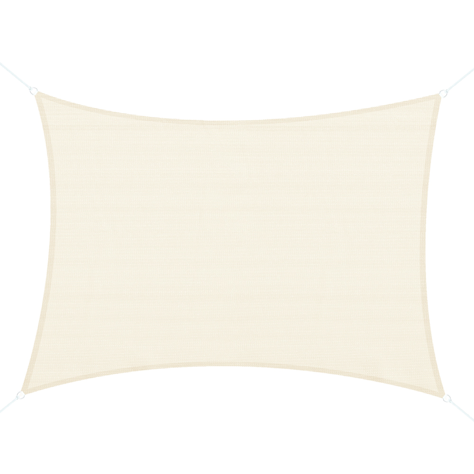 Outsunny® Sonnensegel - Maße: 4x6m | Farbe: Creme | Stoffe: 185g/m² HDPE