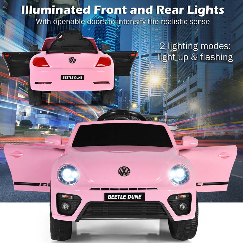Eletriclife Volkswagen Beetle Kids Electric Ride On Car with Remote Control