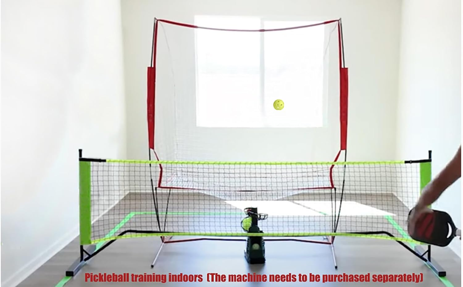 Netze für Tennisbälle Maschine (10 lb) Rückprallnetz für Tennisball&Pickleball Selbsttraining, tragbar und einfach zu demontieren,Geeignet für Wurftraining mit Ballmaschinen drinnen und draußen