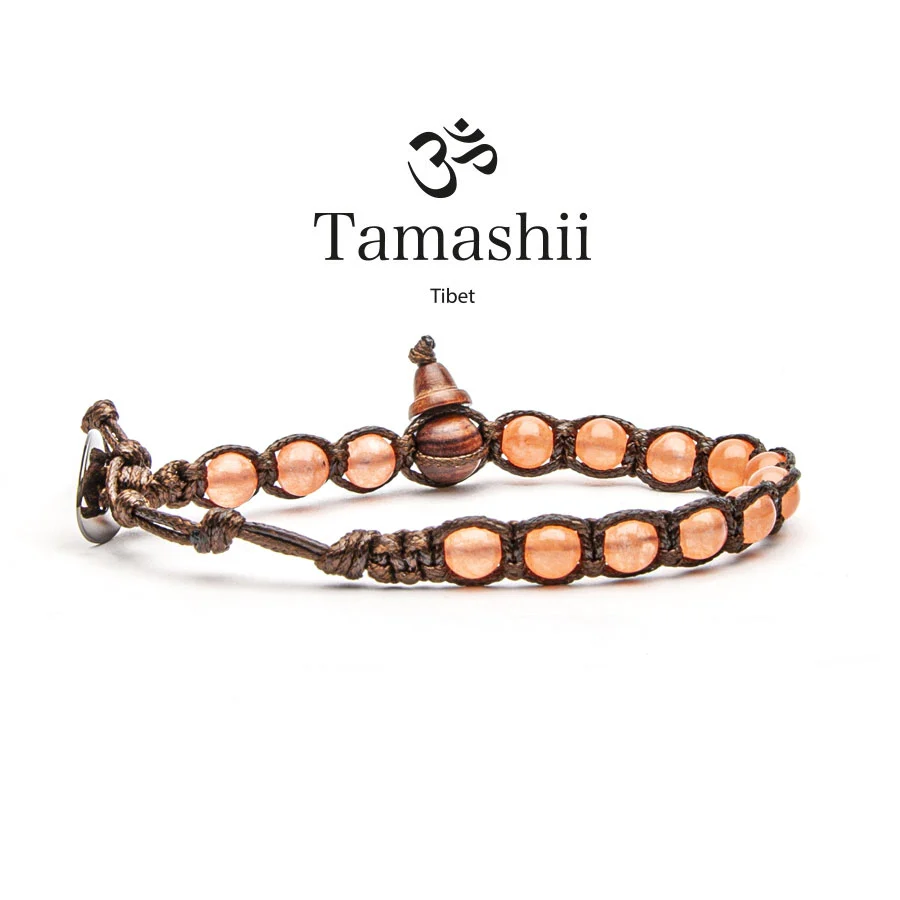 Bracciale Tamashii BHS601-206 mini in giada pesca
