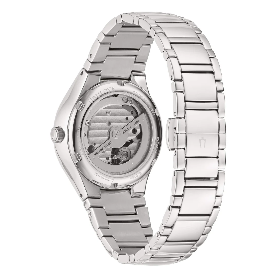 Orologio Bulova 96L318 Sutton Lady automatico quadrante silver