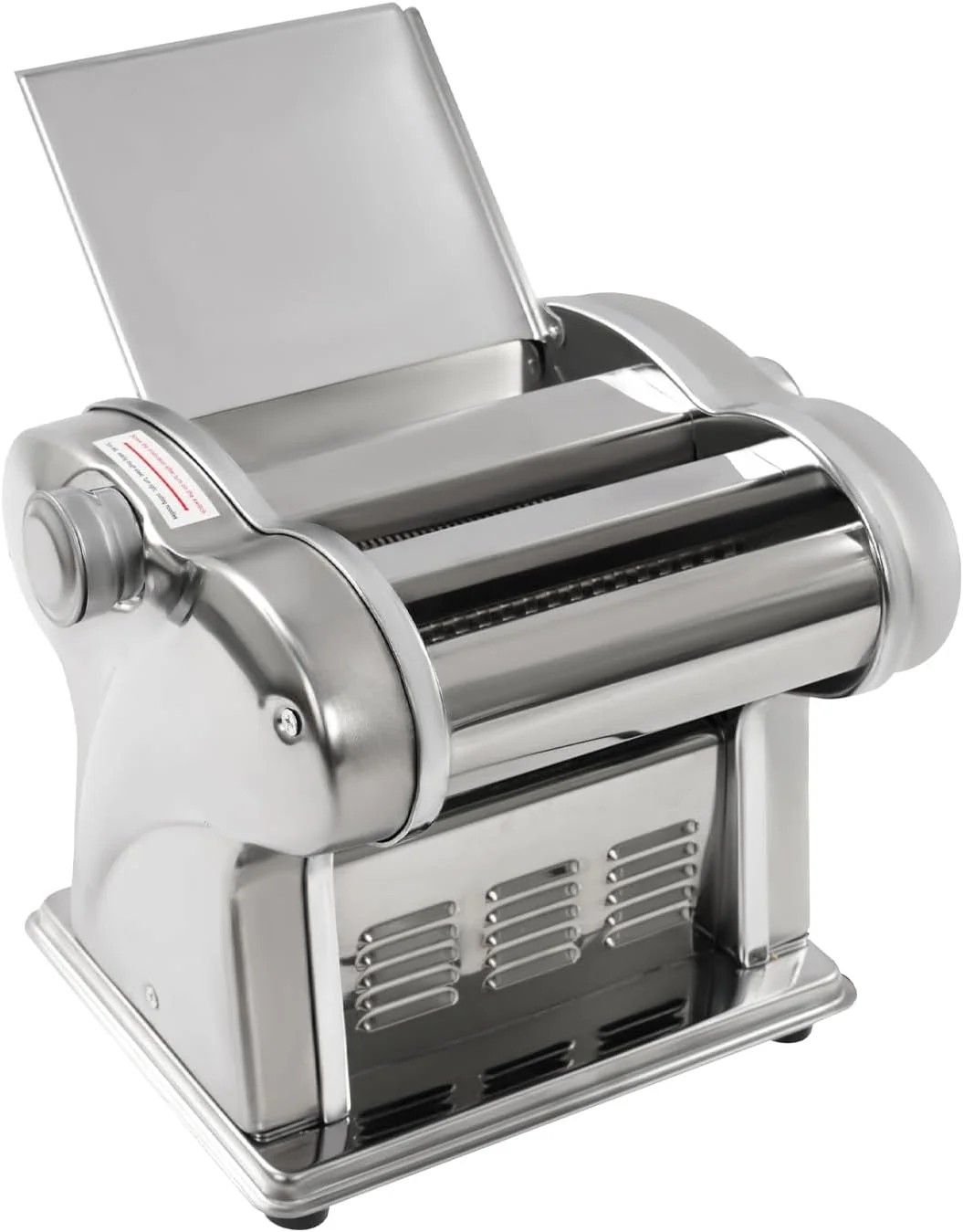 Elektrische Nudelmaschine, 135W Pasta Maker Pastamaschine aus Edelstahl mit 9 Stufen und 2 Klingen für Spaghetti Lasagne Fettuccine