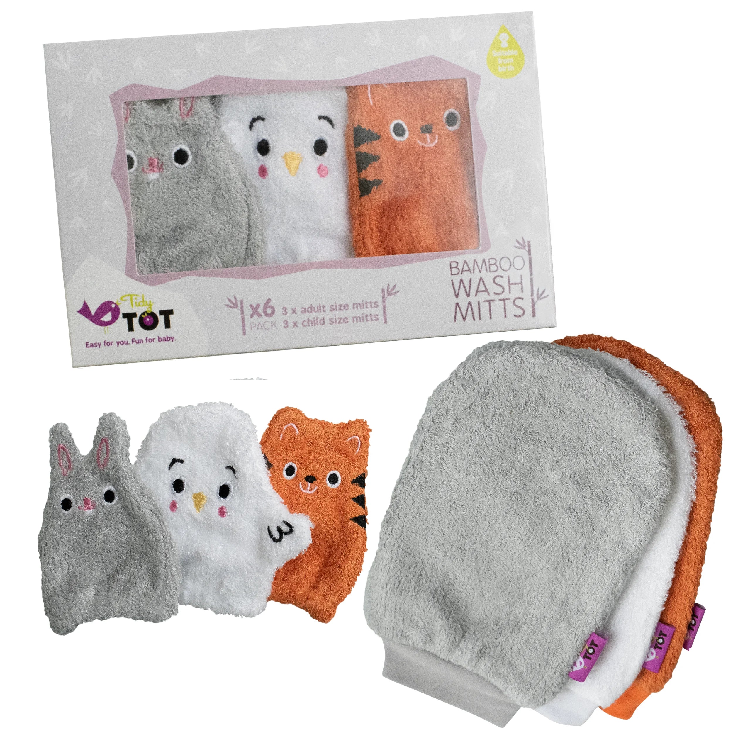 Bamboo Wash Mitts