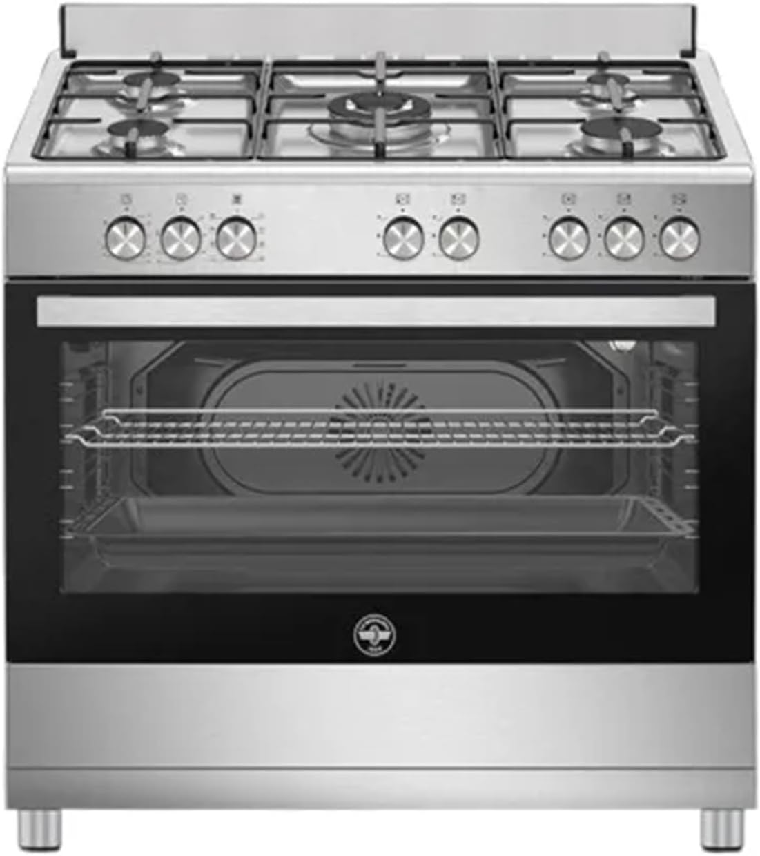SE965EX24 - Cucina a gas con forno elettrico, 90x60 cm, colore Inox, Classe energetica A