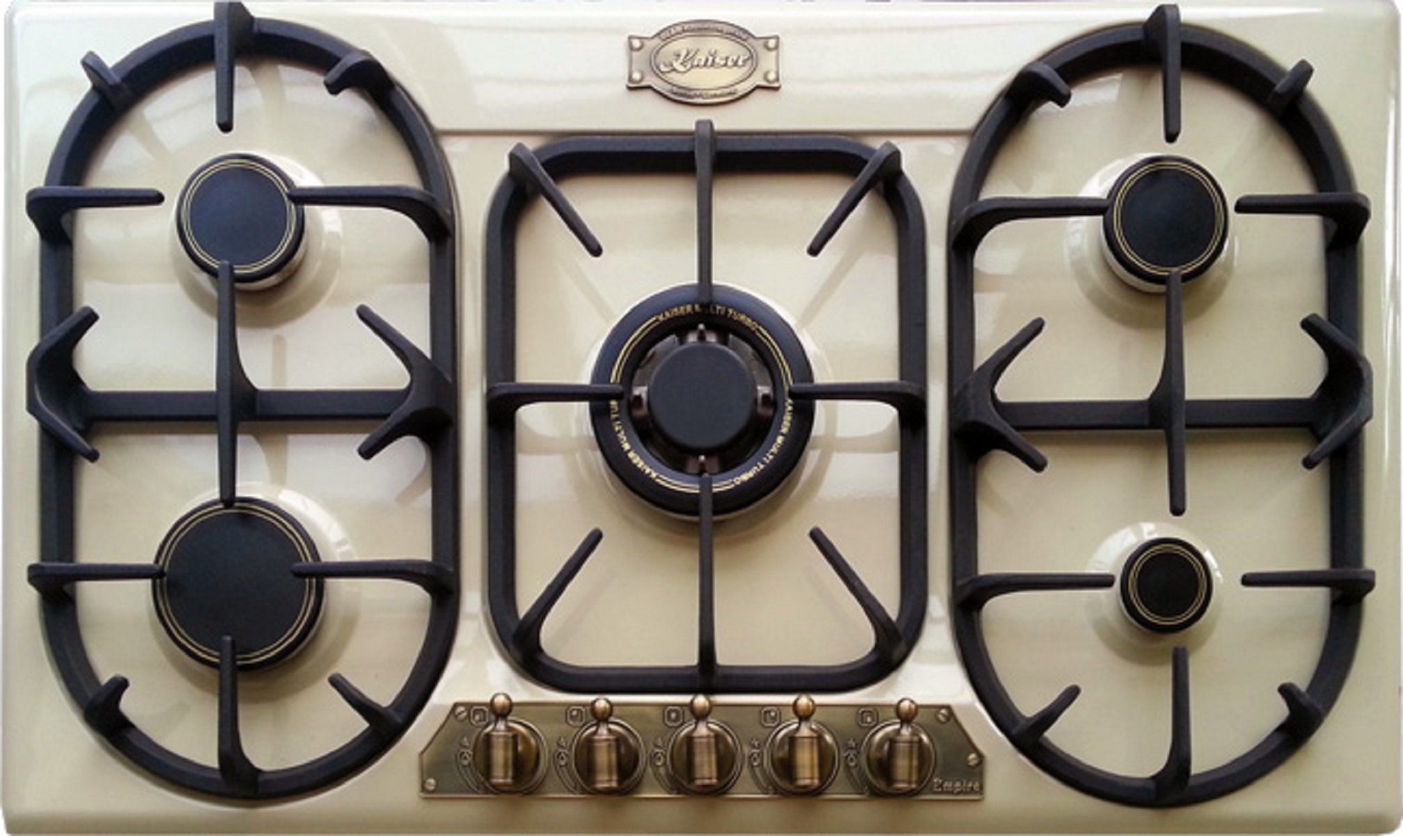 Gas-Kochfeld 90 cm Autark Gasherd 3,8 kW WOK KG 9325 ElfEm Turbo