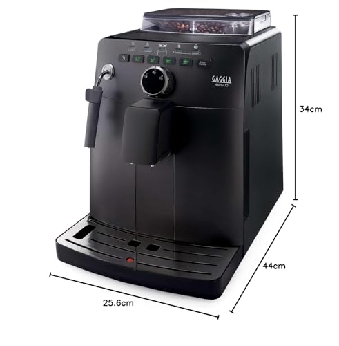 Gaggia HD8749/01 Naviglio Black   Macchina da Caffè Automatica, per Espresso e Cappuccino, Caffè in Grani, 15 bar, 1850W, 2L, Nero, 100% Made in Italy : Amazon.it: Casa e cucina