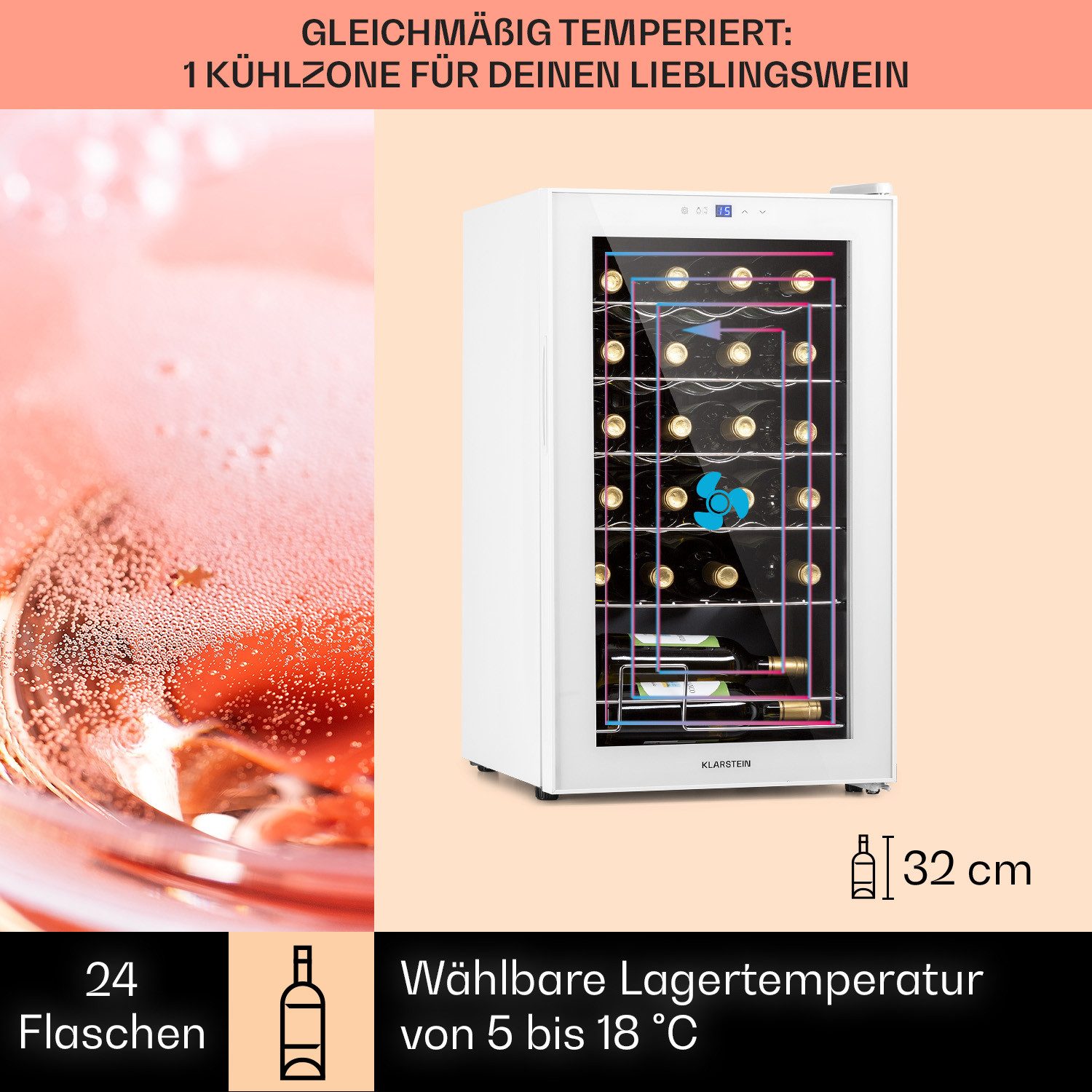 Weinkühlschrank Shiraz 24 Uno