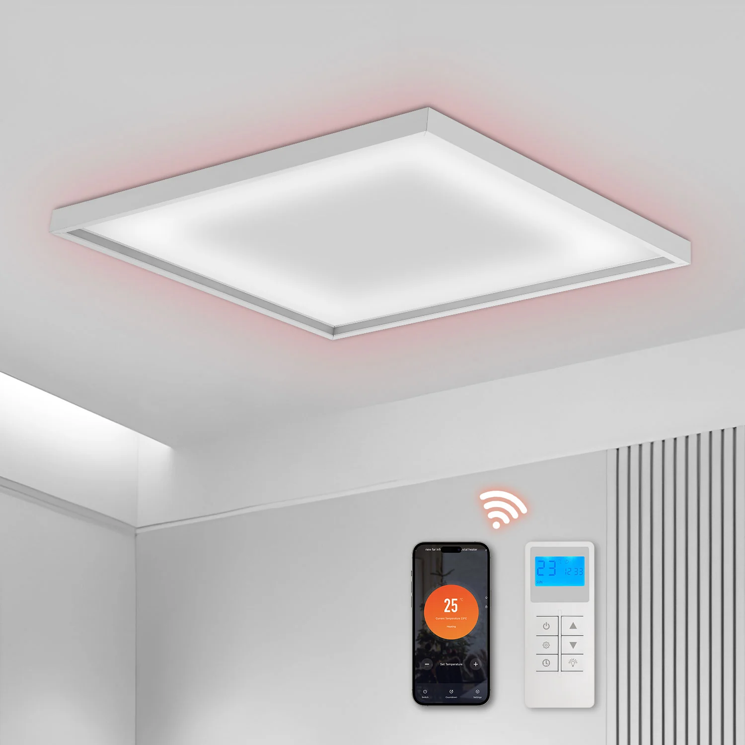 Sonnewelt Infrarotheizung Elektroheizer Decke WIFI 360/770W