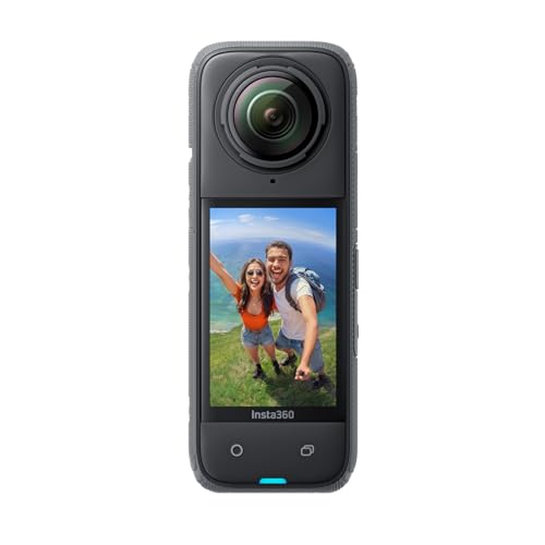 Insta360 X4   Action Cam 360° 8K Impermeabile, Video Grandangolari in 4K, Effetto selfie stick invisibile. Protezioni Lenti Rimovibili, Autonomia Batteria 135 min, Editing IA, Stabilizzazione, Sport : Elettronica