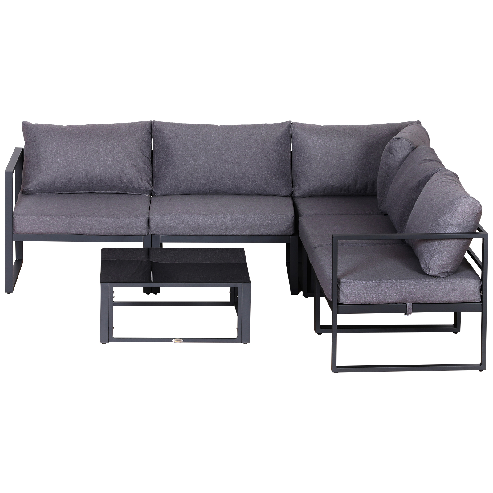 Outsunny 6-delig Tuinset tuinset meubelset