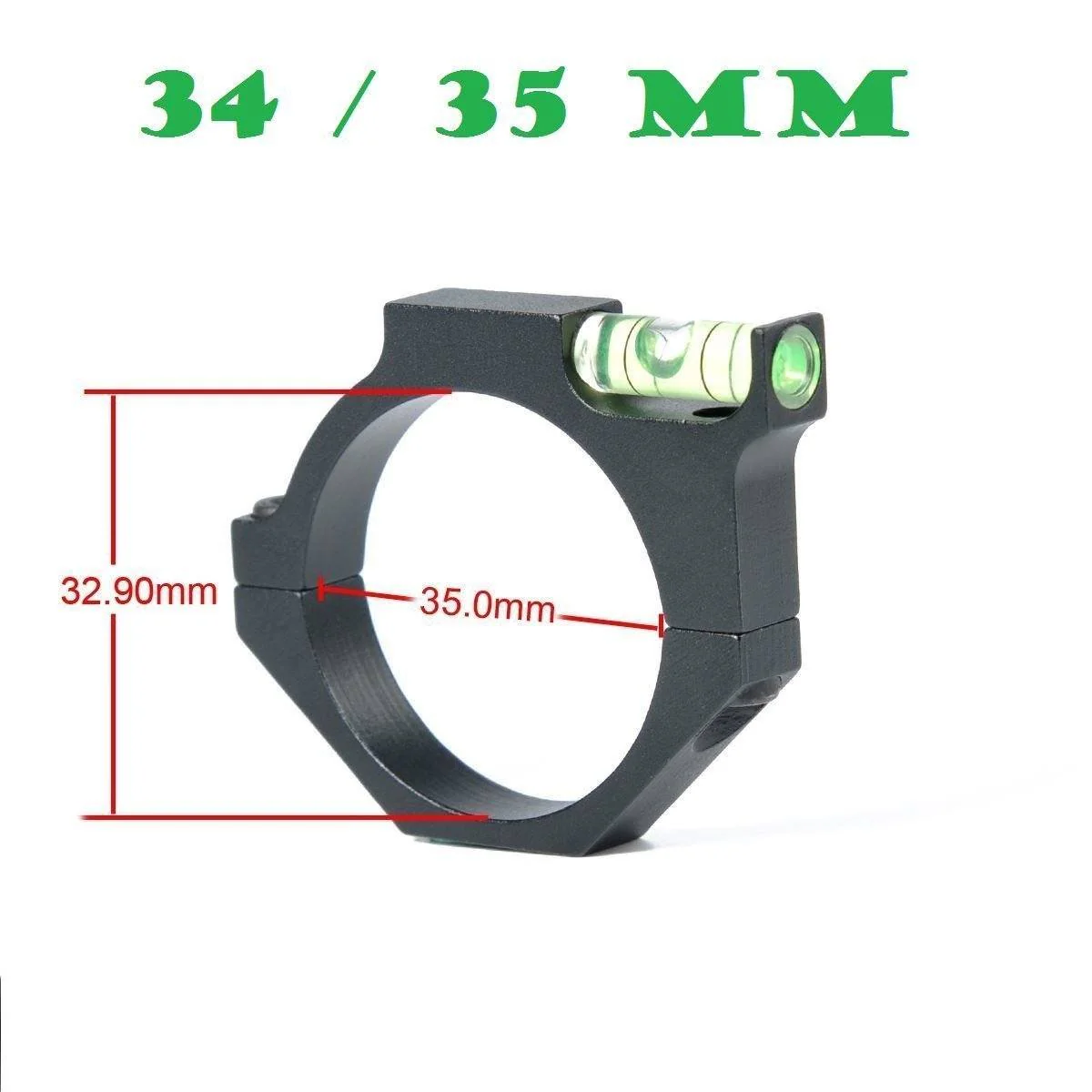 34mm-35mm Anti-Cant Rifle Scope Tubes Bubble Level for Scope Rings