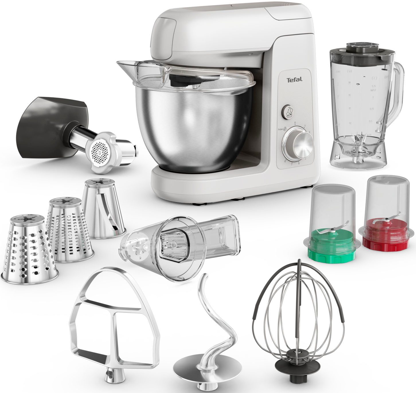 Küchenmaschine Bake Partner QB525B, inkl. Standmixeraufsatz und vollständigem Back-Kit