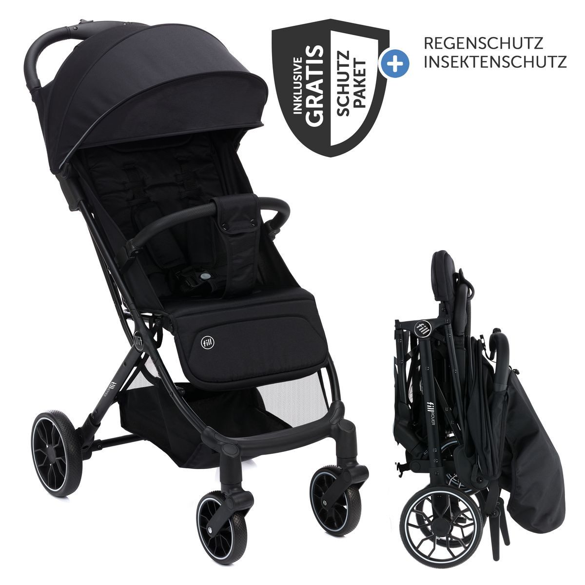 Kinder-Buggy Fill Rover - Schwarz