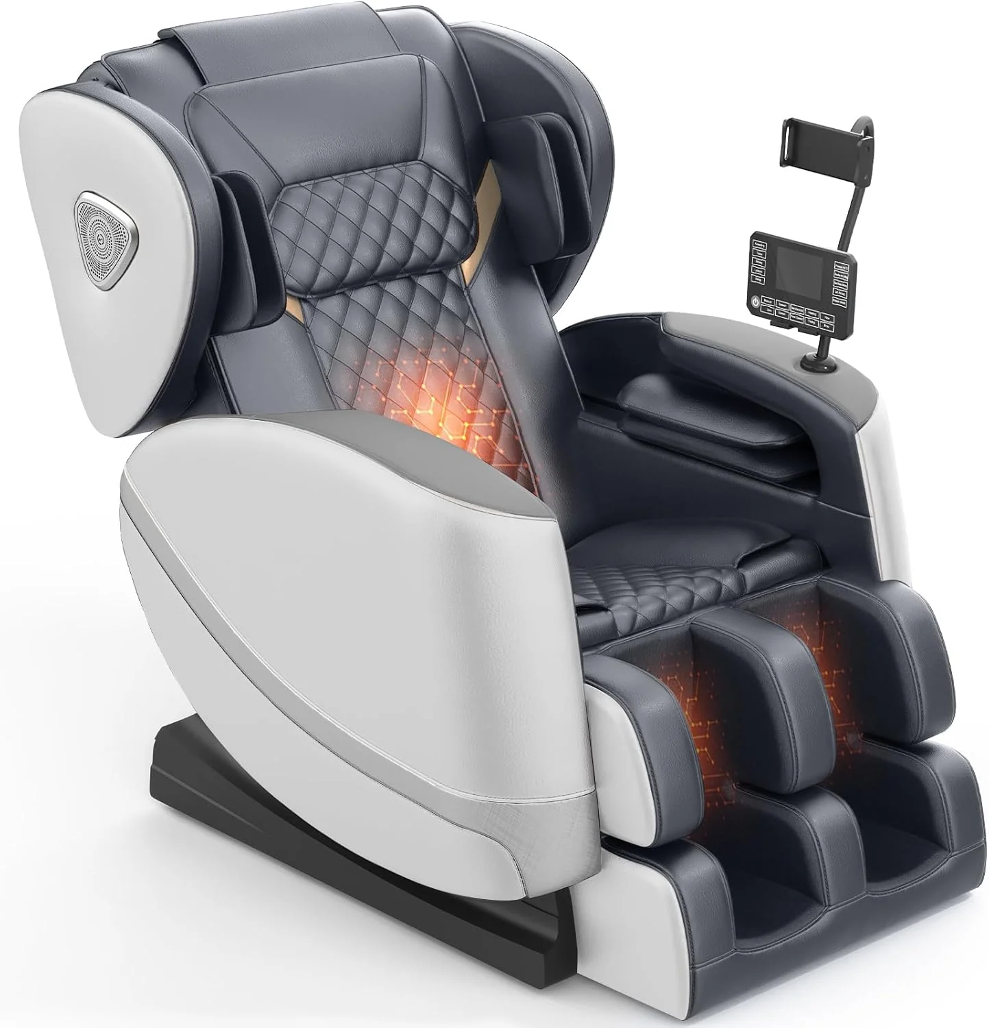 Full Body Massage Chair, Zero Gravity Massage Chair with 10 Fixed Rollers, Heating, Foot Massage