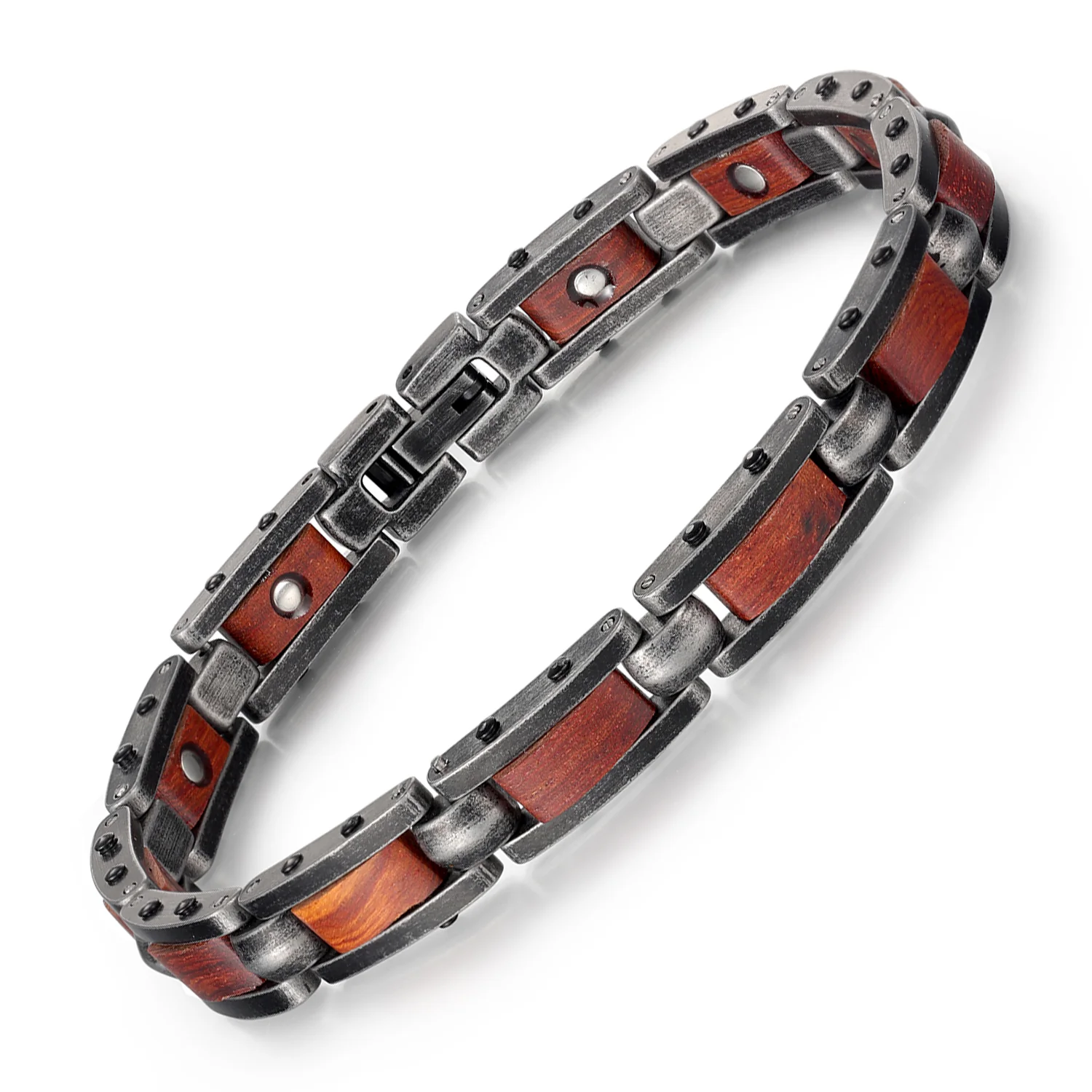 RainSo New Arrival Wood Effective Magnetic Bracelets for Women