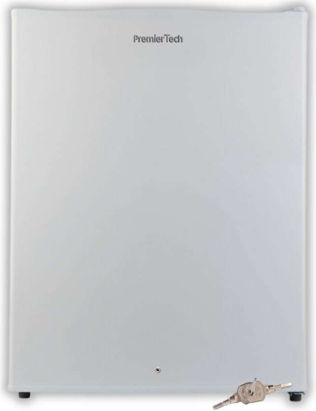 PremierTech PT-FR43K Mini Freezer Congelatore Bianco 42 Litri con Chiave Porta Reversibile 4 Stelle -24°C Classe Energetica E Compatto da Appoggio Silenzioso per Casa Ufficio Camera Hotel