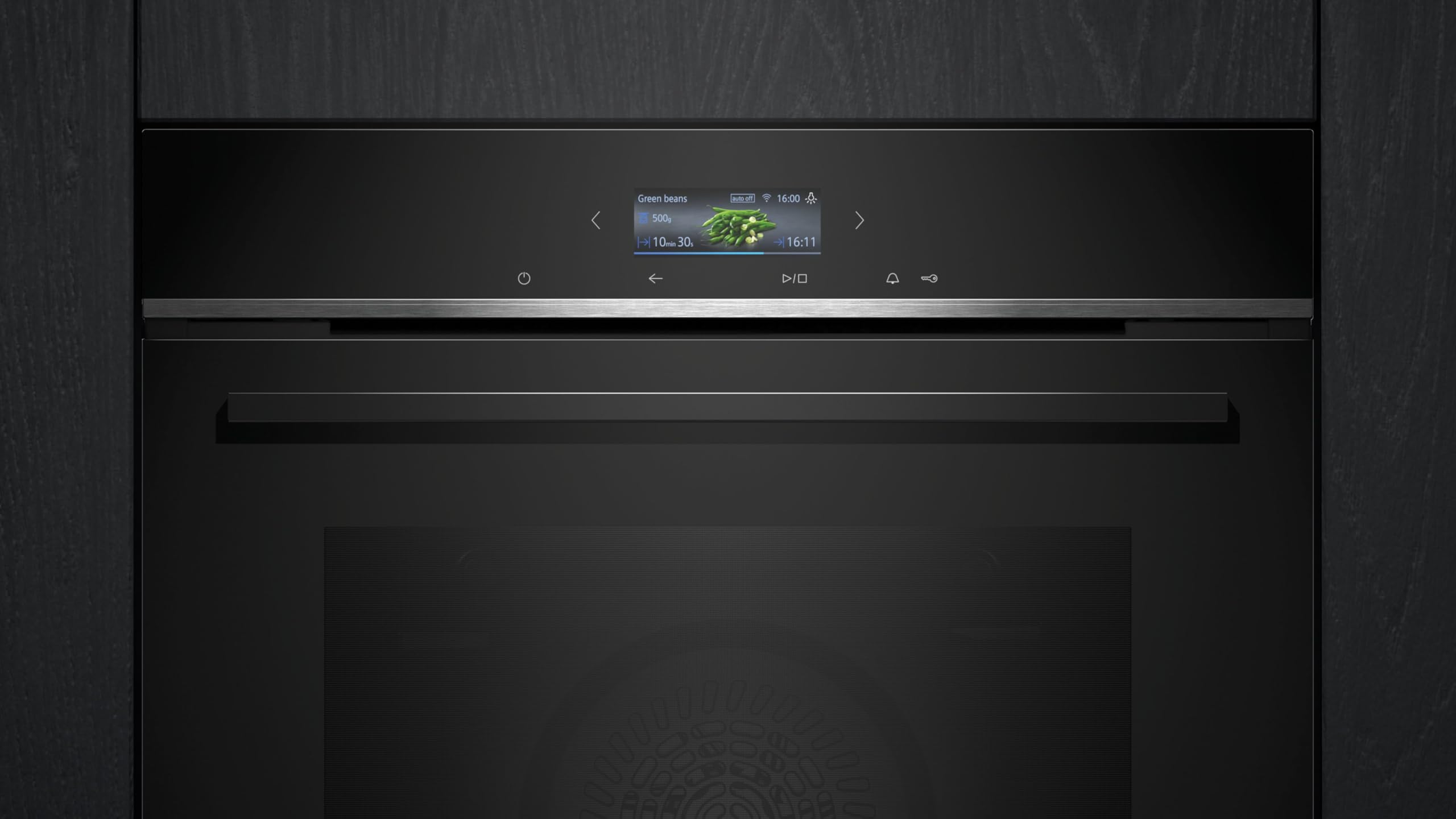 Einbau-Backofen iQ700 HB774G1B1 60 x 60 cm mit Pyrolyse, Air Fry und TFT-Display aus Edelstahl