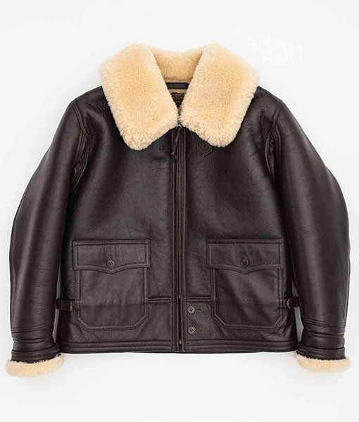 Men’s Navy Flight M-445A Leather Jacket