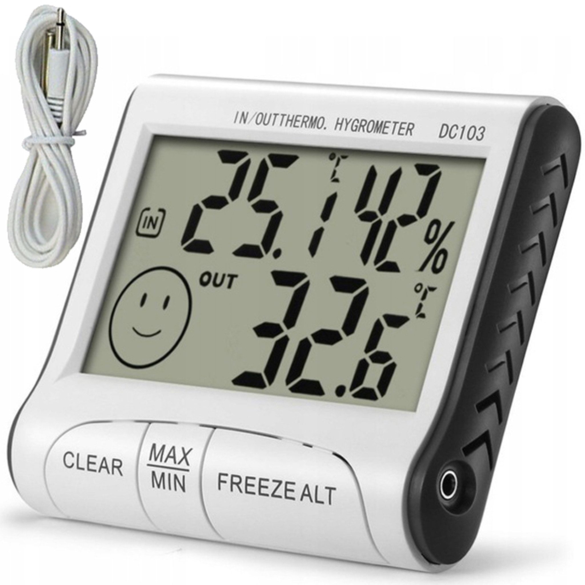 Hygrometer Digitales Hygrometer mit Temperatur- & Feuchtigkeitsanzeige.