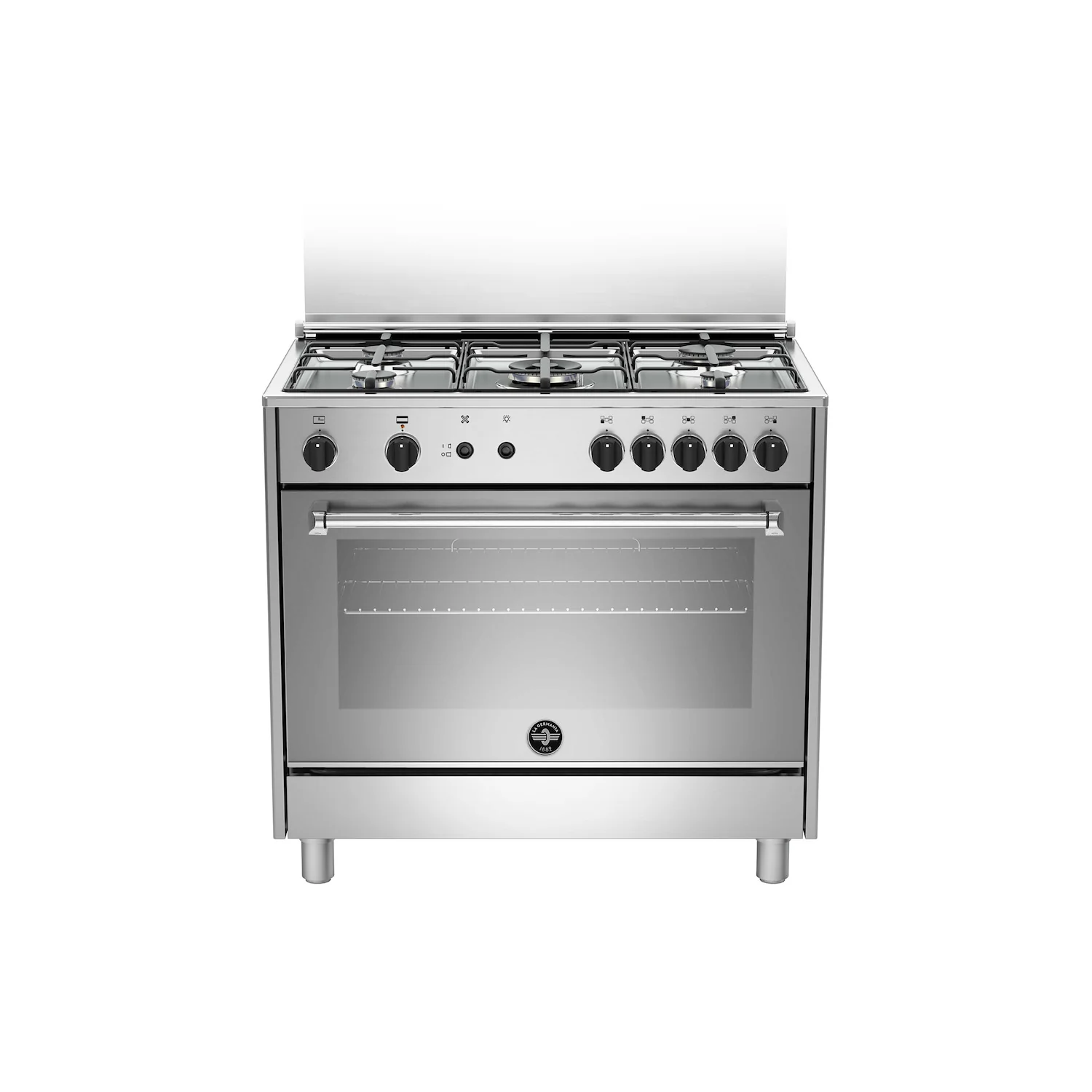 LA GERMANIA CUCINA 90CM 5F/GAS F.GAS VENT. AMERICANA INOX