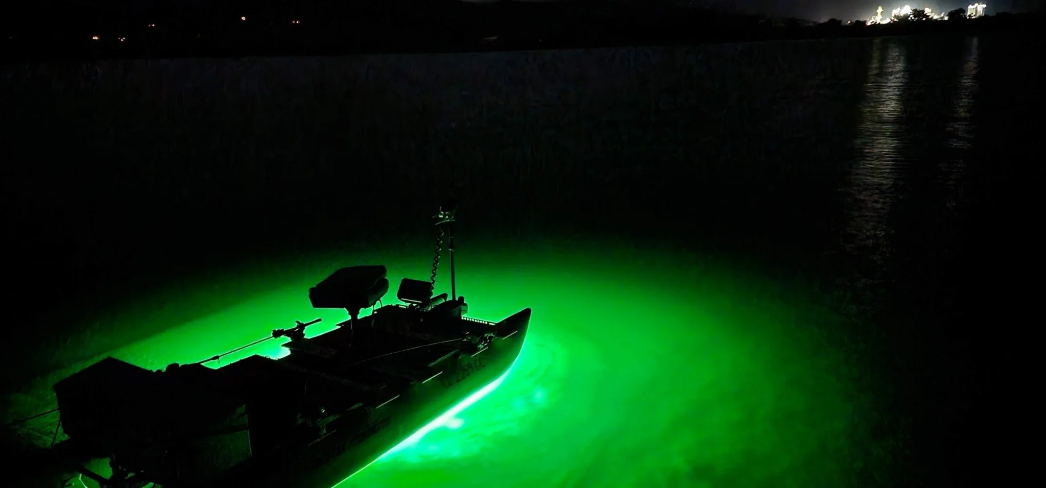 Green Blob 110V Bottom Bobber: LED Underwater Dock Fishing Light