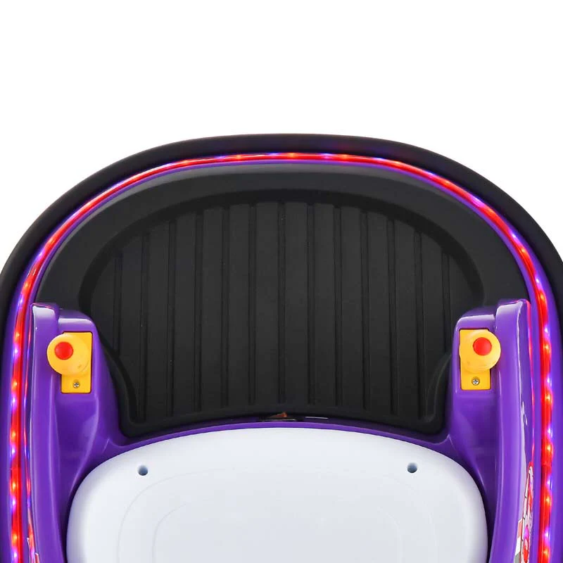 12V Toddler Bumping Car Battery Powered Baby Ride On Bumper Car With Dual Joysticks Flashing Led Light Amp 360 Degree Spin