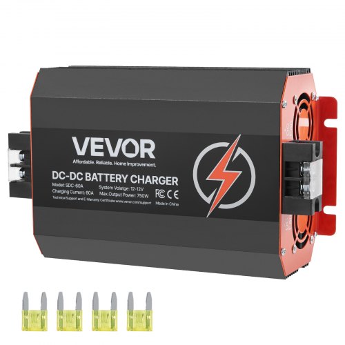 VEVOR 12V 60A DC/DC-Ladegerät 750 W Blei-Säure-Lithium-AGM-GEL-/Nassbatterien