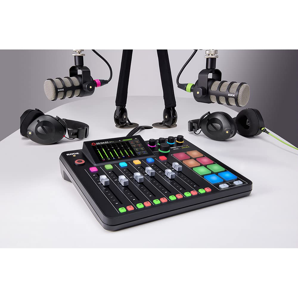 RØDECaster Pro II Alles in 1 Produktionslösung für Podcast Streaming Musikproduktion Inhaltserstellung Schwarz