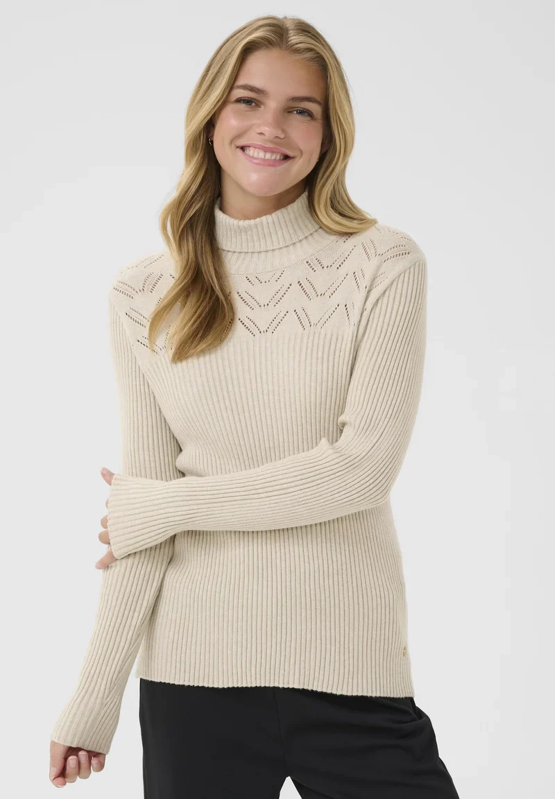 Cream Dela Rollneck Pullover