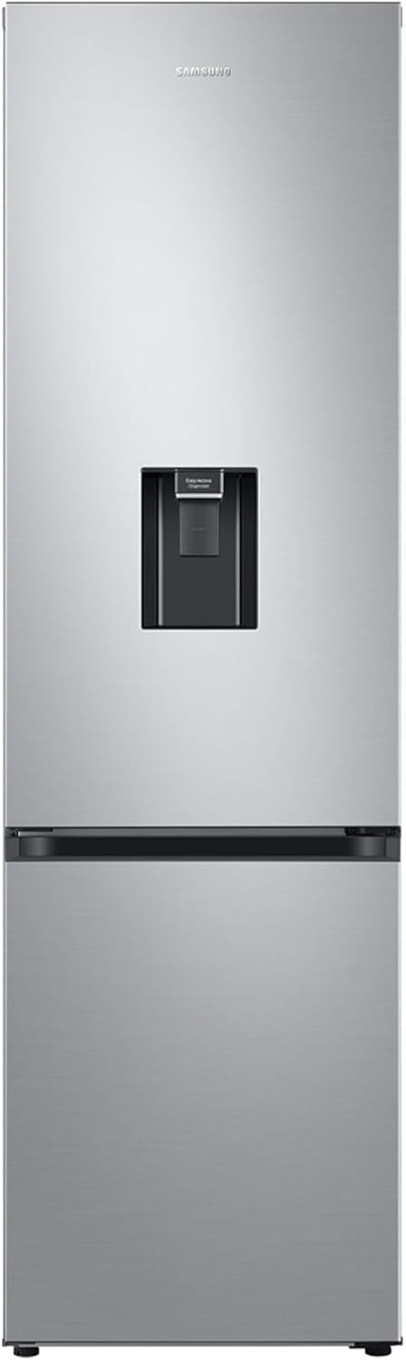 Samsung EcoFlex AI RB38C634DSA/EF Combined Refrigerator with Water Dispenser, WiFi, SpaceMax, Total No Frost, Digital Inverter Motor Guaranteed 20 Years, 386 L, WxHxD: 59.5 x 203 x 65.5 cm, Silver