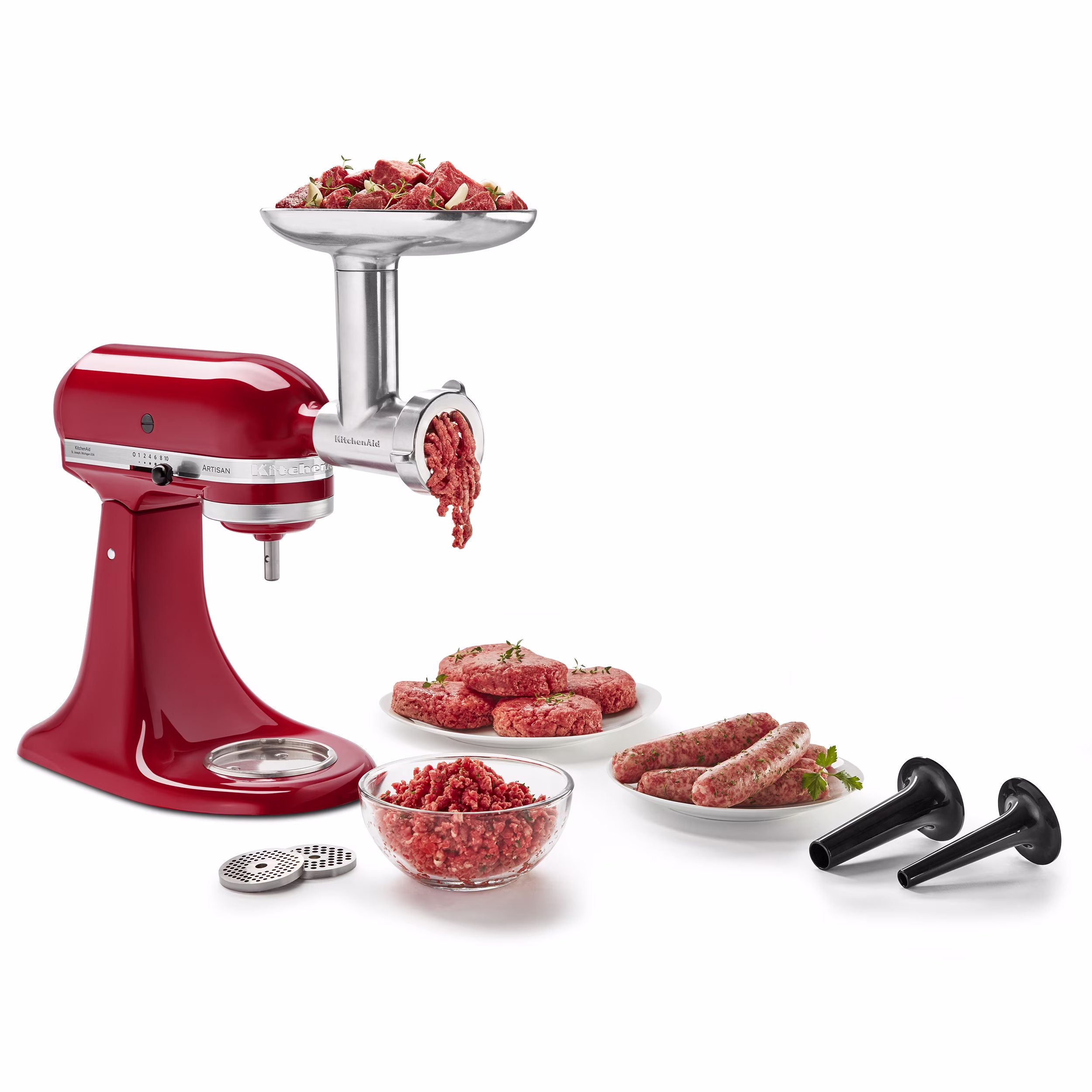 KitchenAid Metal Food Grinder Attachment, KSMMGA