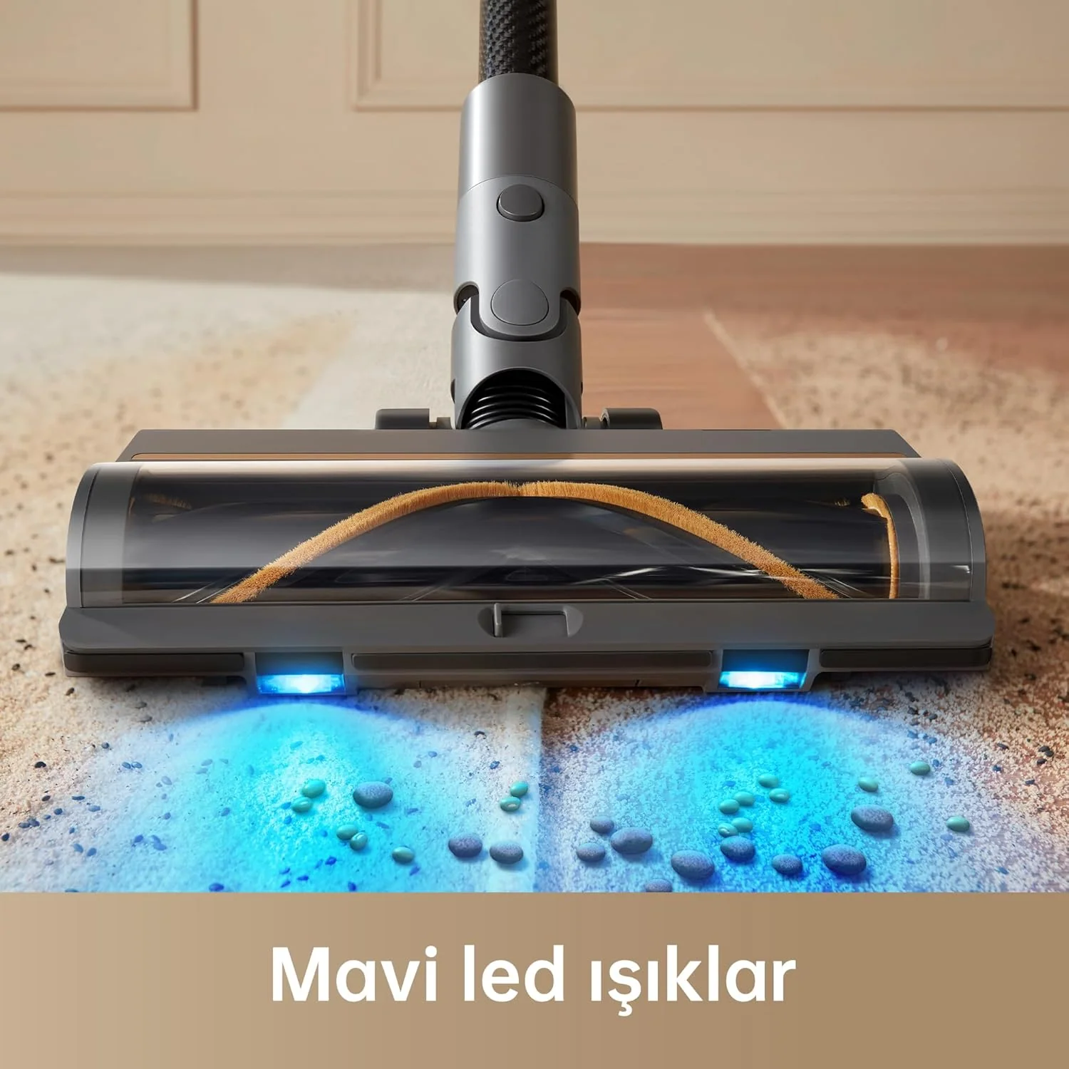 dreame R20 Kabelloser Staubsauger, 190AW Starke Saugkraft, 90min Lange Laufzeit, Schmutzerkennung, LED-Bildschirm, blaues LED-Licht, kein verwickeln, ideal für Hausreinigung, Tierhaare, Teppiche