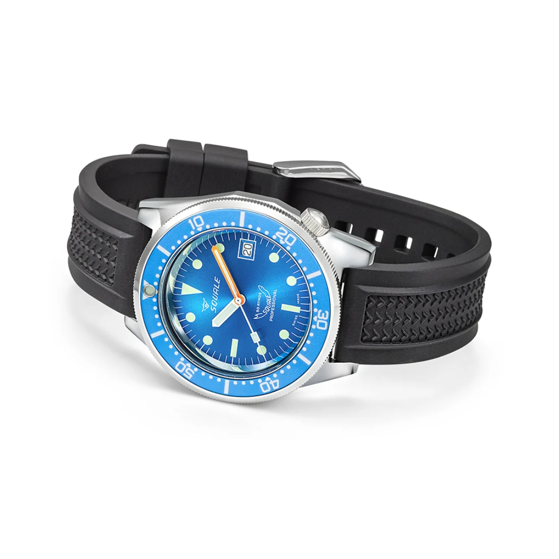 Orologio Squale 1521 blu ocean cassa lucida gomma 1521OCN.VO
