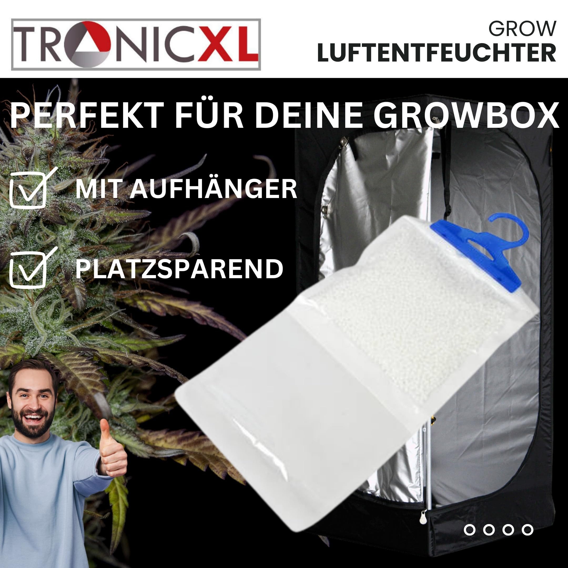 Granulat-Luftentfeuchter 16 x Luftentfeuchter für Grow Box Ernte Zubehör Zelt Schrank