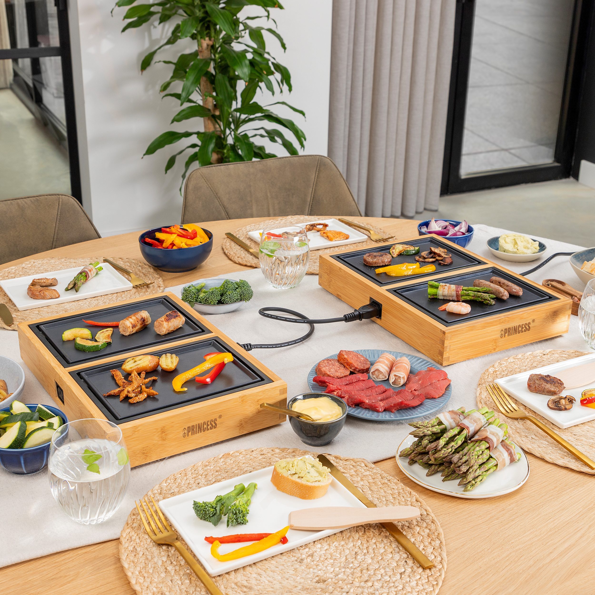 Tischgrill Princess 104040 Dinner4two Pure – Für 4 Personen – Die neue Art der Te