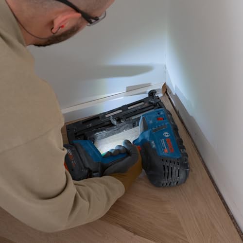 Bosch Professional 18V System Chiod. legno a batteria GNH 18V 64 2 (mod. azion. singola, idonea per chiodi: 32 64 mm, 16 ga (1,6 mm) e angolo di inclinazione di 20°, senza batterie e caricabatteria) : Amazon.it: Fai da te