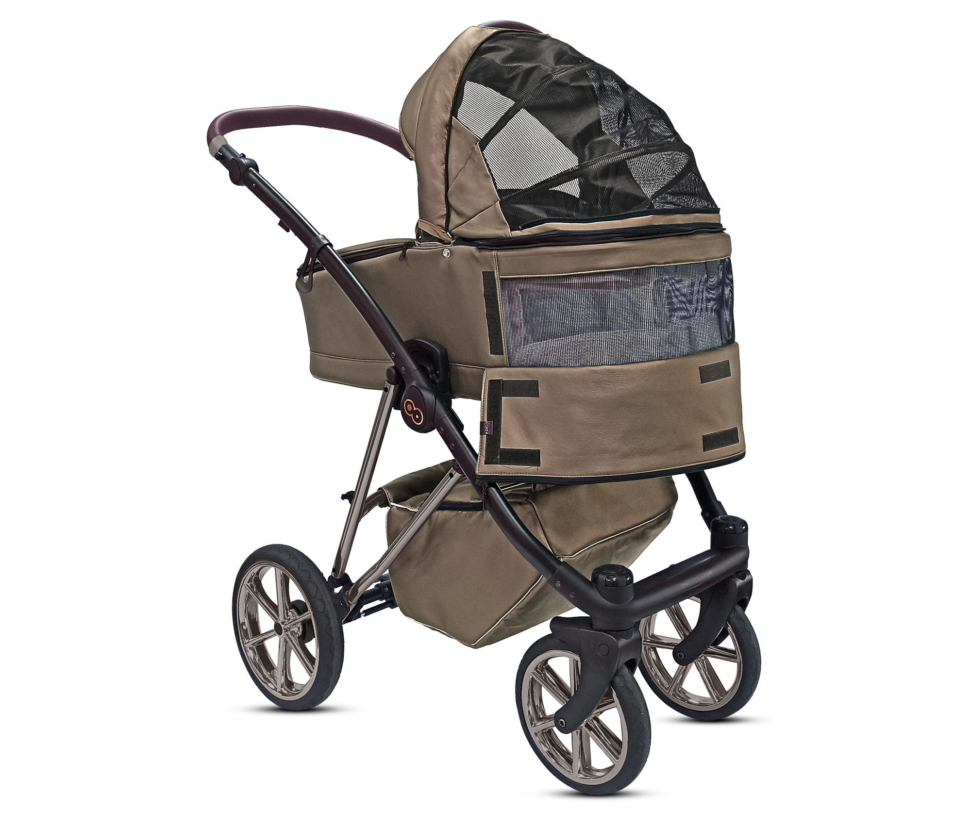 Kombi-Kinderwagen 2in1 Musse Royal, Baby Buggy Babywanne 5-Punkt-Sicherheitsgurt