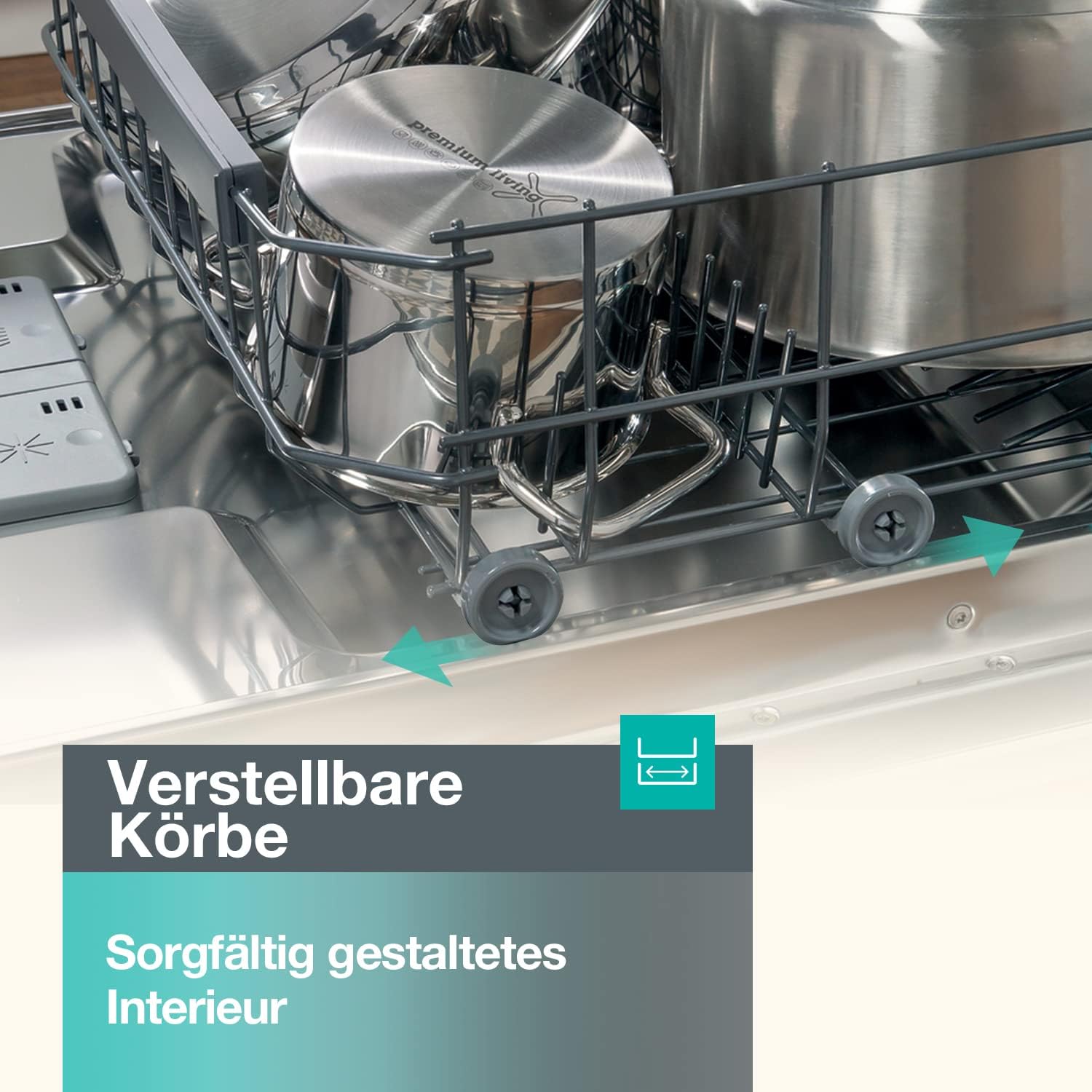 Gorenje GI 520 E15X Teilintegrierbarer Geschirrspüler / 45cm / 9 Maßgedecke / 5 Programme / 1h Reinigungsprogramm / höhenverstellbarer Oberkorb / vollständiger Überlaufschutz, Eingebaut, Edelstahl