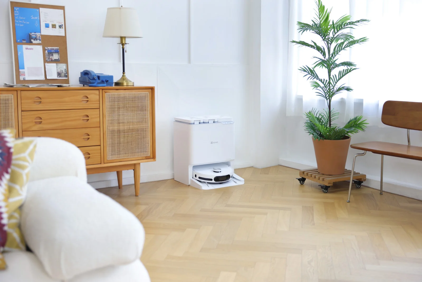 Ezviz RS20 PRO Robot Aspirapolvere Lavapavimenti Wi-Fi 7200Pa Bianco