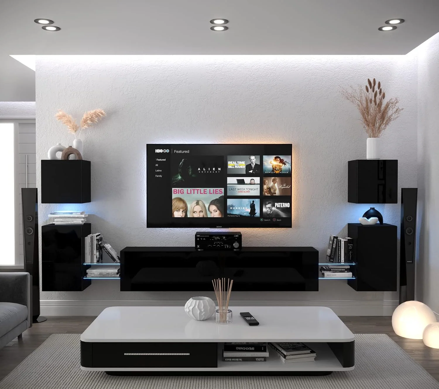 Furnitech Wohnwand Wohnzimmer