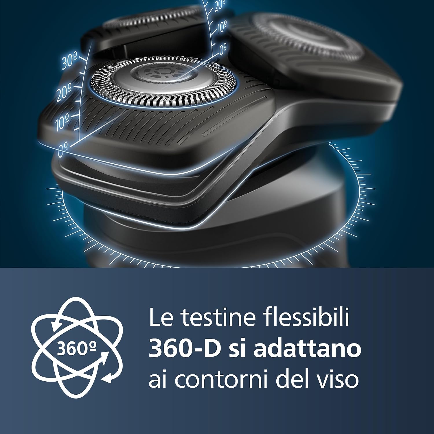Philips Shaver Serie 5000, Rasoio Elettrico Wet & Dry (modello S5898/50)