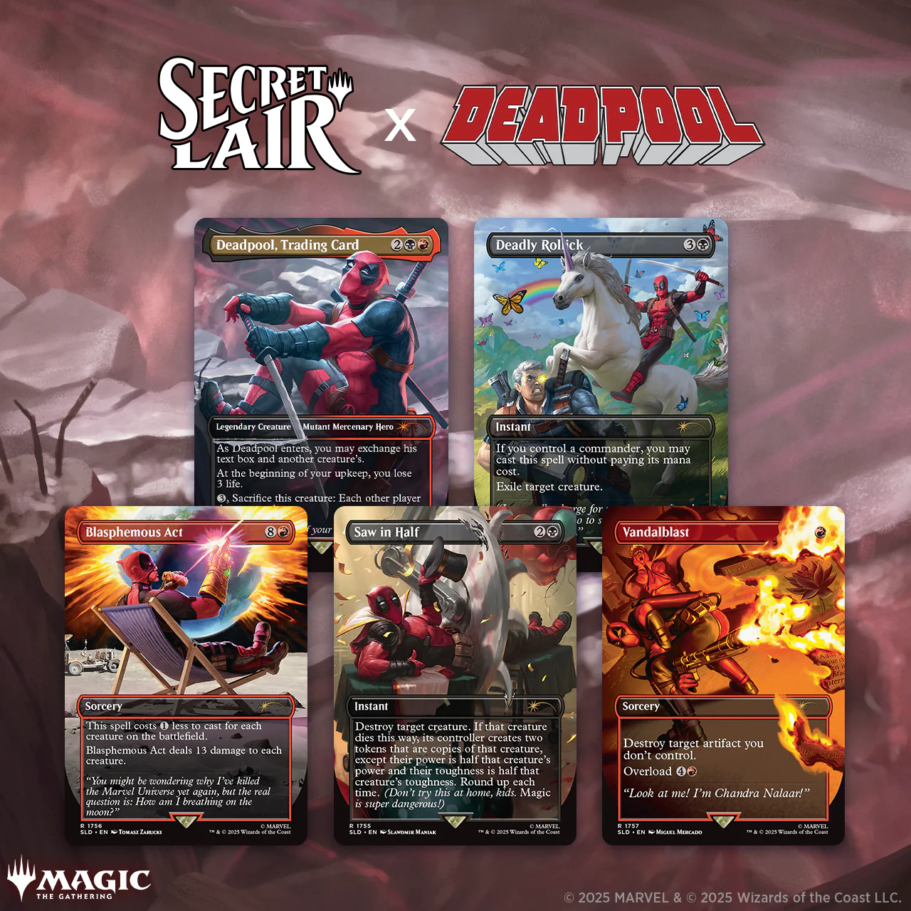 Magic the Gathering: Secret Lair x Marvel's Deadpool