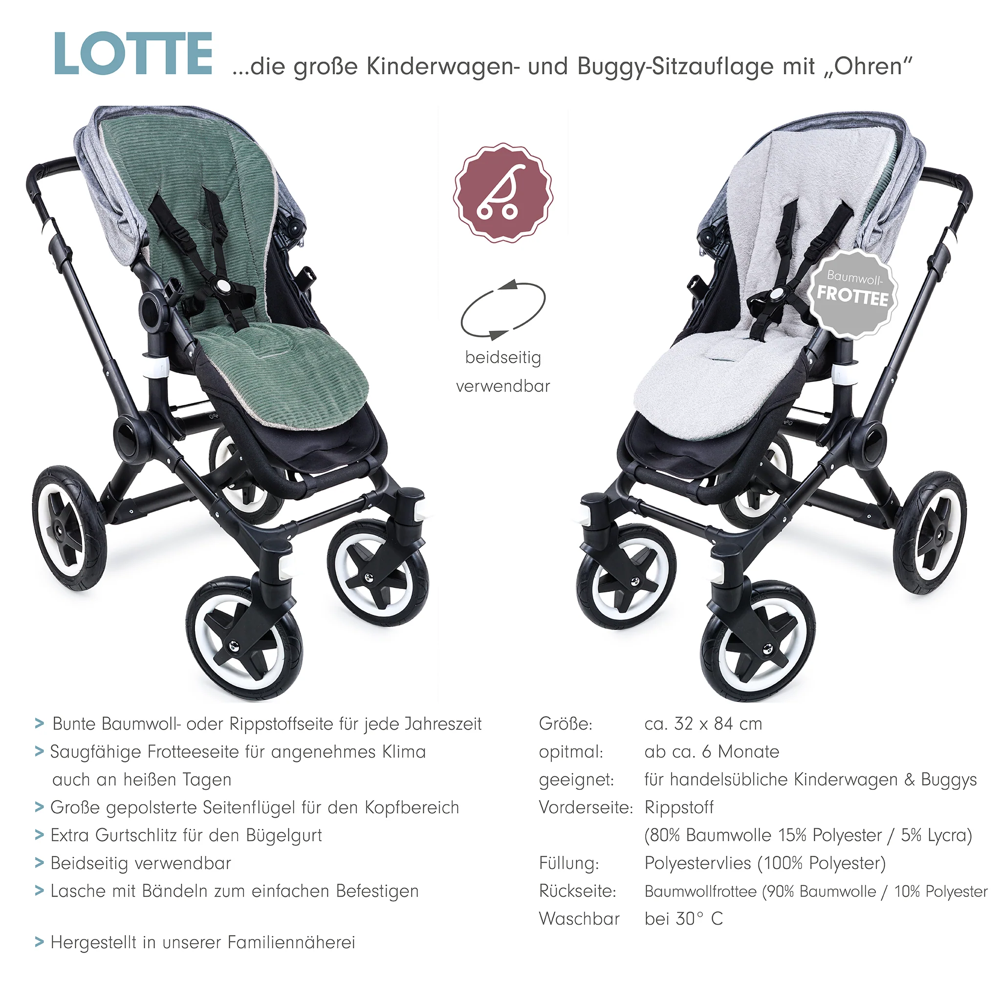 LOTTE FROTEE die gro?e Sitzauflage mit Ohren